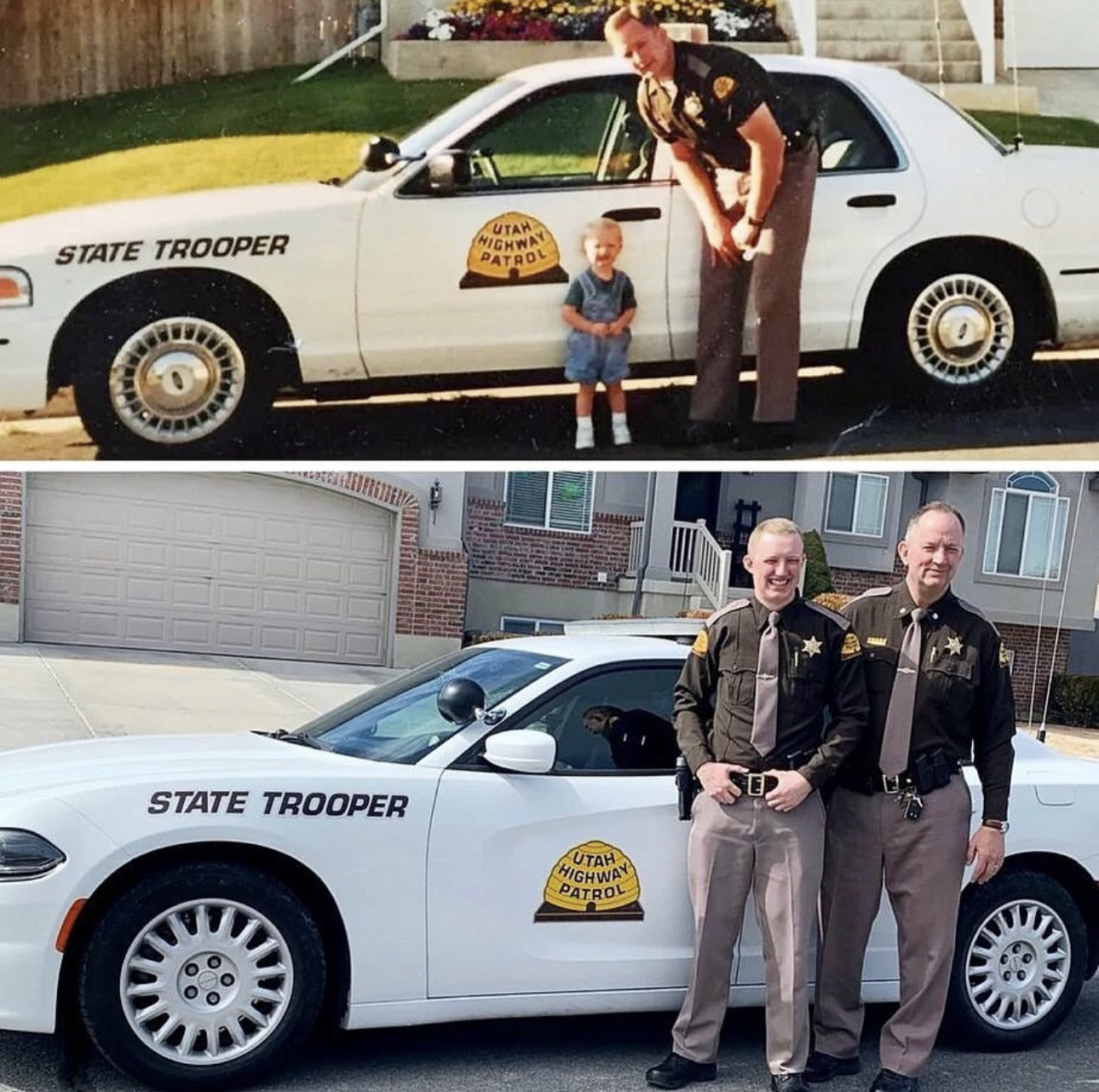 Father / son before and after image